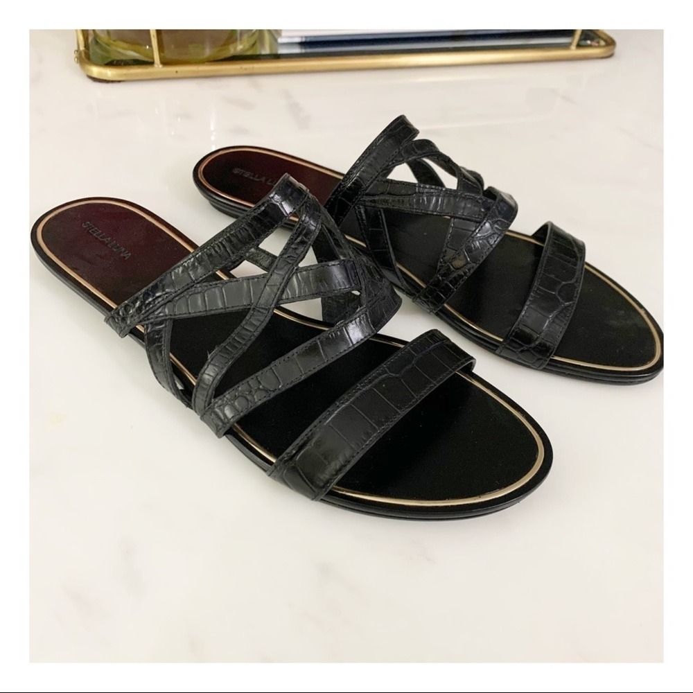 Stella Luna Strappy Black Slides size EU 40